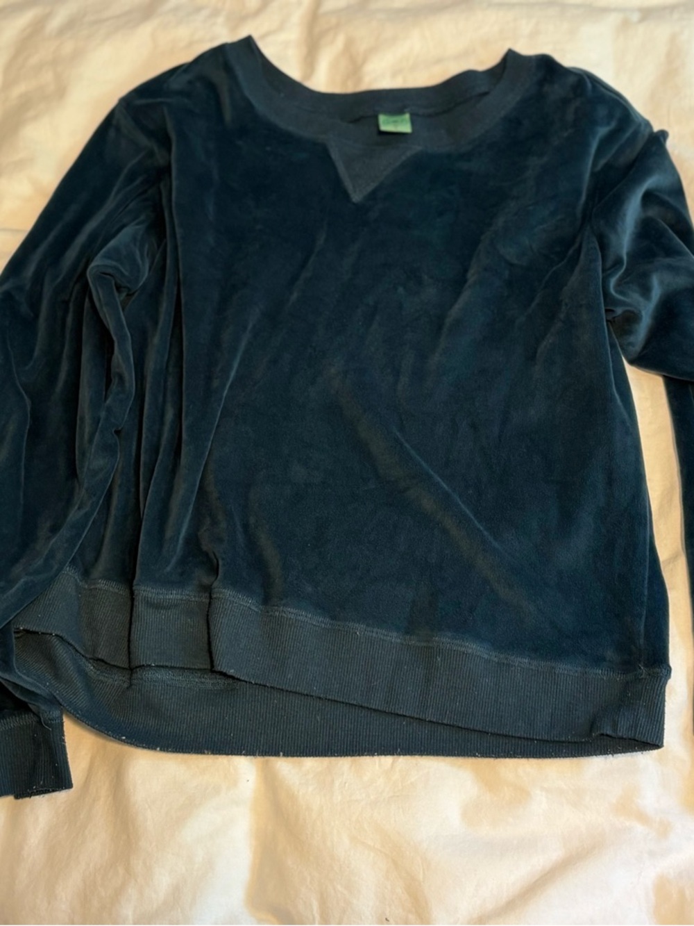 Honeydew USA Dark Teal Long Sleeve Velour Top